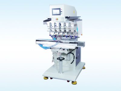 六色移印机 SPSFC-8610SDQ1 独立印头二轴伺服PLC控制器六色移印机
